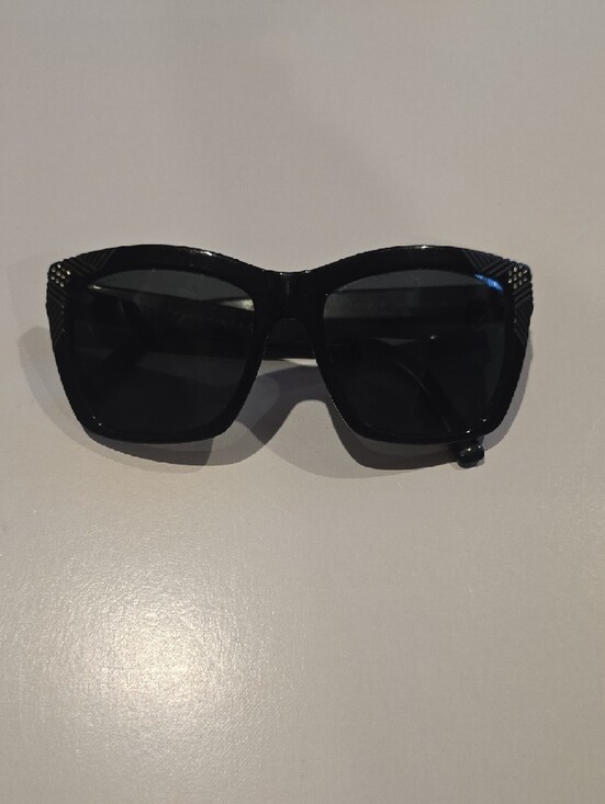 Versace Black Sunglasses with Crystal Stud Detail